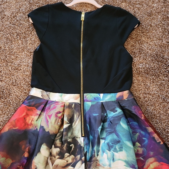 Ted Baker Floral Fit and Flare Dress Size 3 - Picture 8 of 9